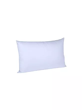 FLEURESSE | Satin-Kissenbezug "Royal Uni" 2-er 40x60cm (Schwarz) | hellblau